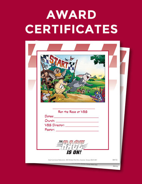 VBS YR 1 AWARD CERTIFICATES (PK OF 10)