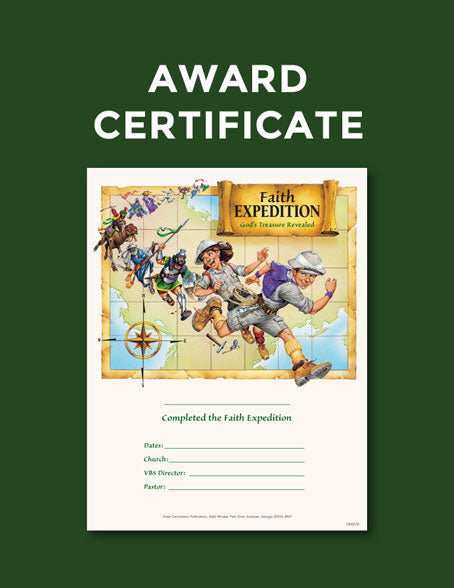 VBS YR 2 AWARD CERTIFICATES (pkg of 10)