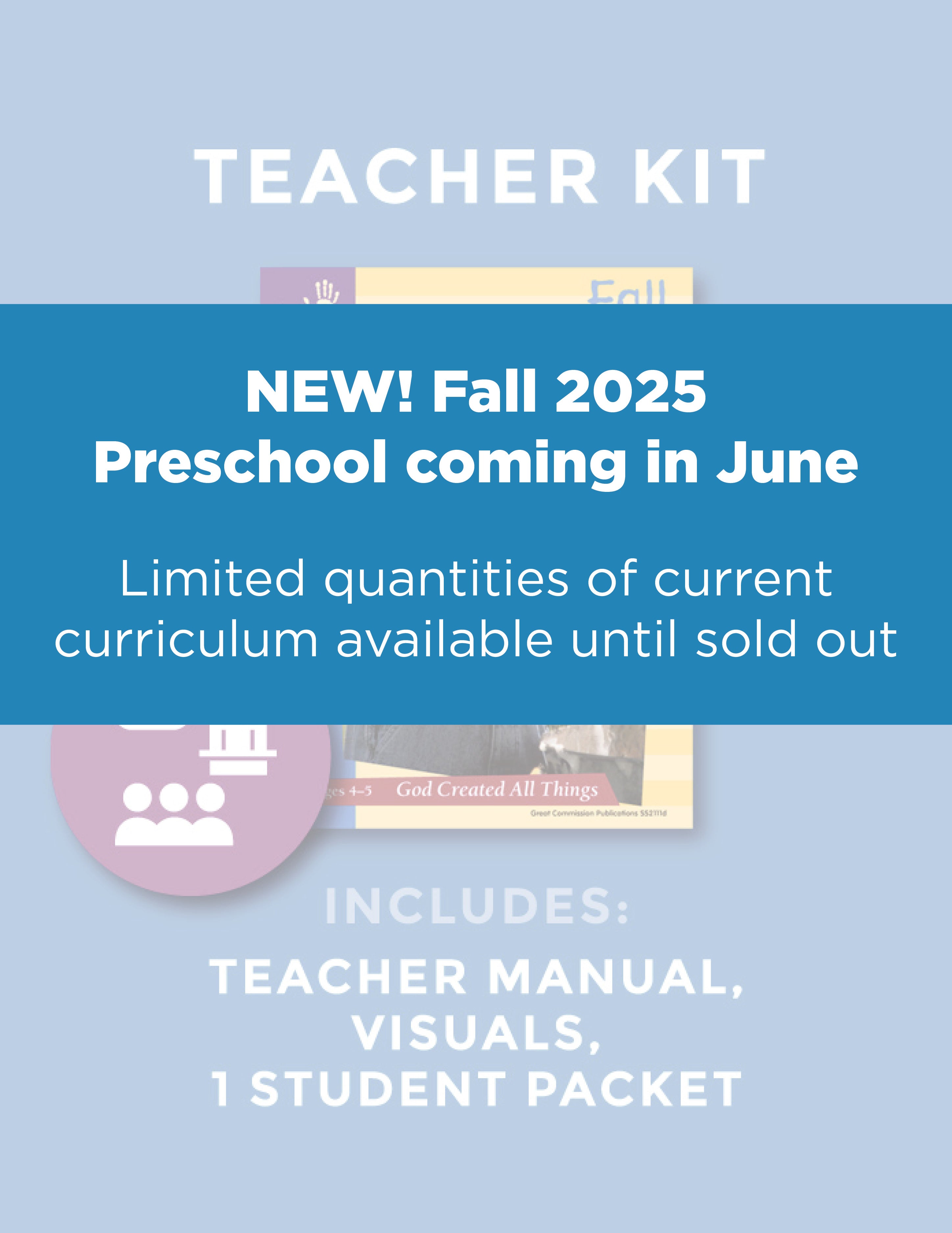 Preschool God Created All Things Teacher Kit