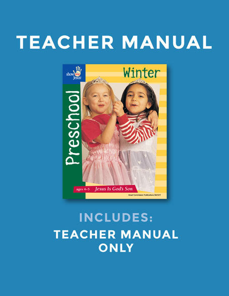 Preschool  Jesus Is God's Son Teacher Manual