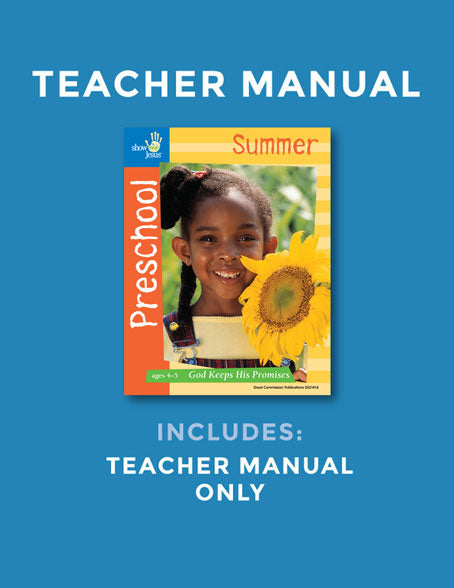 Preschool God Keeps His Promises Teacher Manual – Great Commission ...