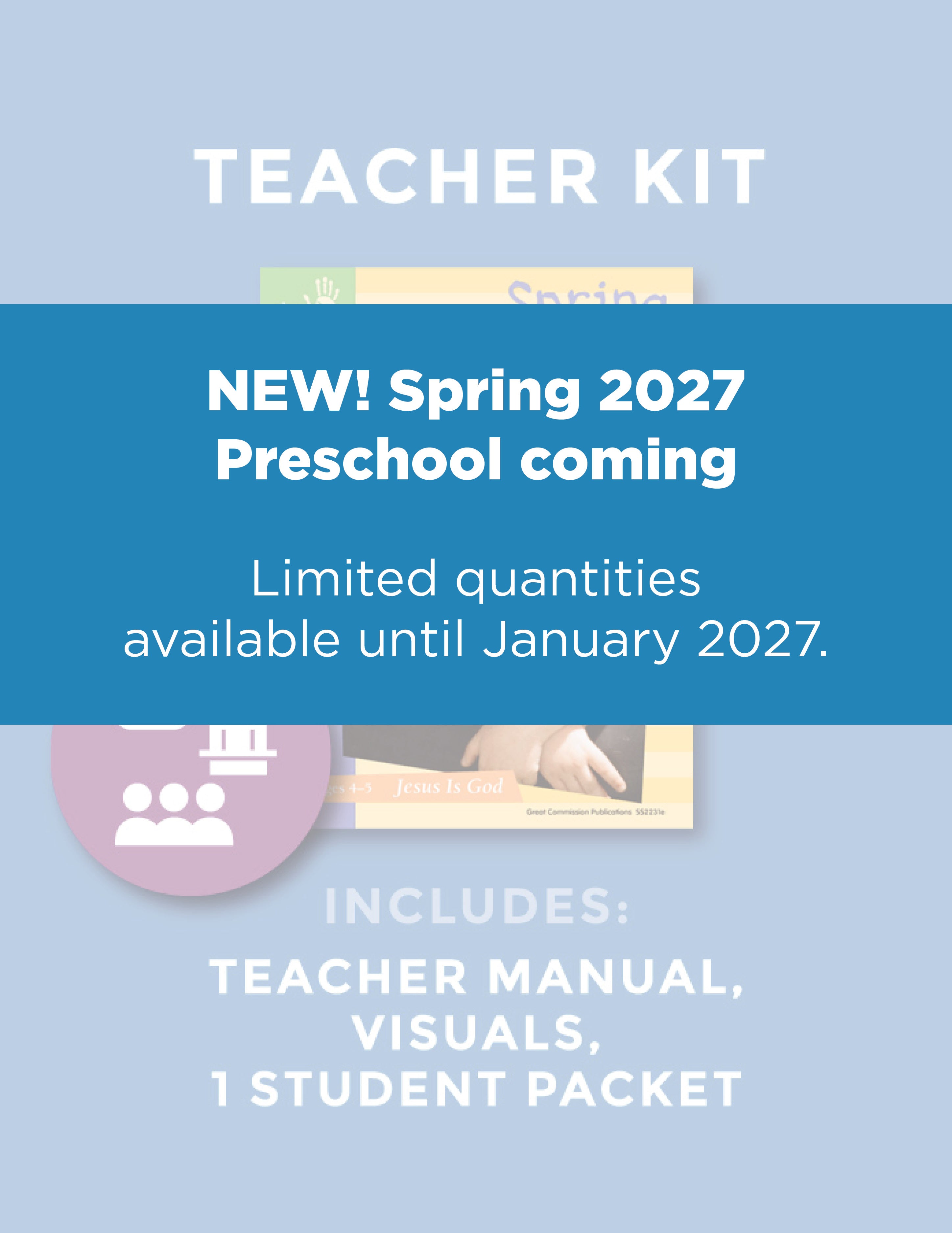 Preschool Jesus Is God Teacher Kit