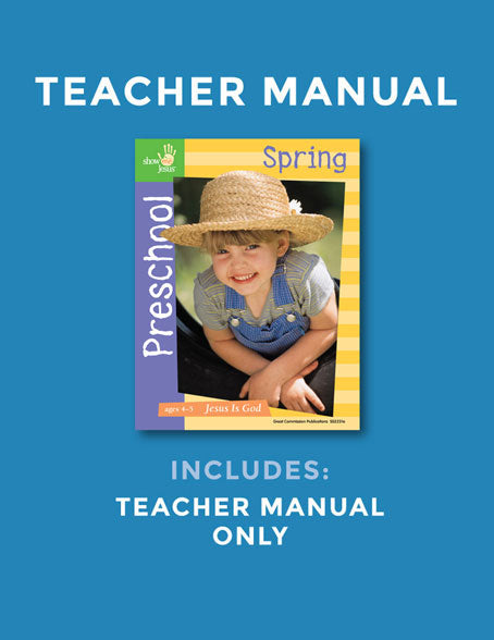 Preschool Jesus Is God Teacher Manual