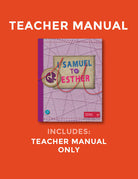 1 Samuel to Esther Teacher Manual