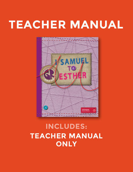 1 Samuel to Esther Teacher Manual